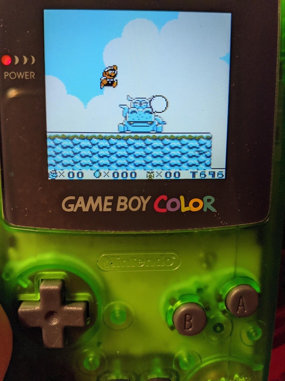 IPS MODDED GAMEBOY color fully recapped custom jungle green shell