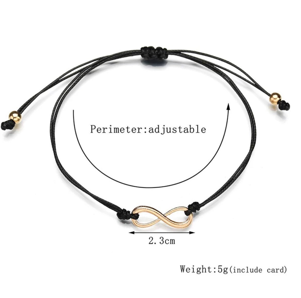 Make A Wish Infinity Charm Bracelet Make a Wish Adjustable Infiniti
