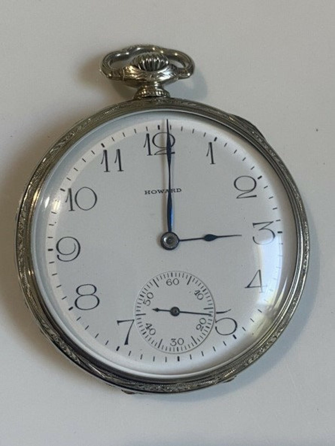 Stunning E. Howard Pocket Watch, Series 7, 12 S, 17 Jewel, Arrow and