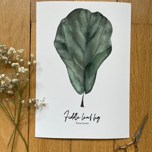 Watercolor Leaf Art Print  Botanical Wall Decor Nature-Inspired Home Decor Modern Art Print Greenery Wall Art Leaf Print for Living Room