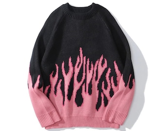 sweatshirt with flames