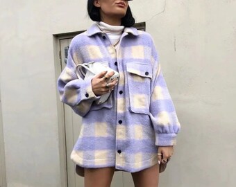zara purple coat