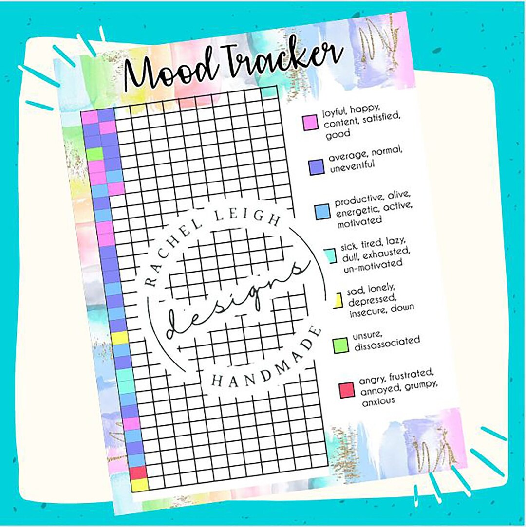 Blank Mood Tracker Printable Printable Mood Tracker Mood Tracker Bullet