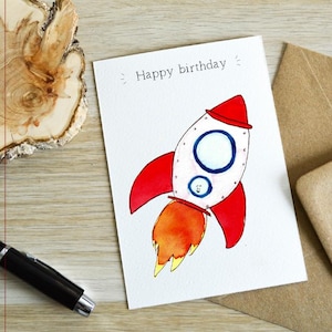 Carte A6 personnalisable ~illustrée à l'aquarelle~ série des Jouets