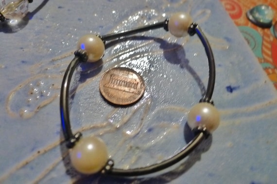 Stacking Stretch Beaded Bracelets. Antique Finish - image 3