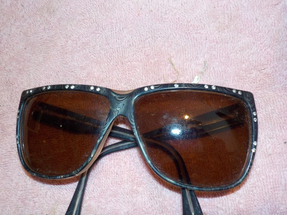 Filos Sunglasses. Italy. Rhinestone Accent Frames… - image 1