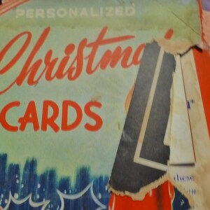 Grußkarte Mitarbeiter, New York Christmas Card Sales Kit etwa 1950er Jahre.