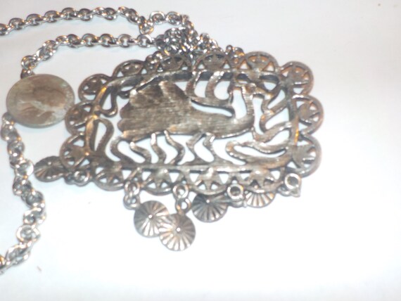 Bold Statement Peacock Necklace - image 2