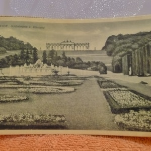 Palais de Schönbrunnm, Vienne, Autriche. Photographier.  Avant la Seconde Guerre mondiale-Carte postale. millésime
