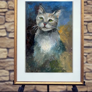 Peintures à l'huile de chat doux Nadia image 2