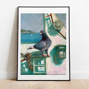 DOVE oil Painting, Perfect gift for Wildlife  Birds Animals Lovers,  birds canvas oil Art