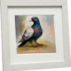 Dove, pigeon birds, pigeon oil painting, handmade painting, original