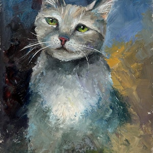 Peintures à l'huile de chat doux Nadia image 6