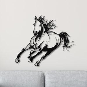 Horse Metal Wall Art, Metal Horse Art, Horse Wall Decor, Metal Art Horse, Horse Metal Art, Horse Lovers Gift, Gift for Horse Lovers
