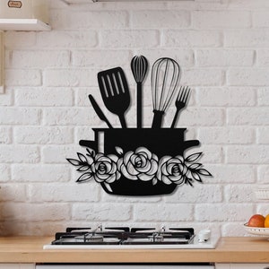 Kitchen Decor Wall Metal, Above Stove Decor, Kitchen Decor Above Stove, Kitchen Decor for Wall, Kitchen Decor Signs, Kitchen Decor