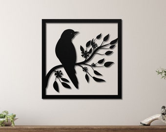 Bird Metal Wall Art, Bird Wall Art, Decor Metal Wall Art, Bird Metal Wall Decor, Metal Bird Art, Metal Art Birds, Bird Metal Sign