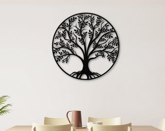 Tree of Life Decor, Metal Tree Decor, Tree of Life Wall Art, Home Decor, Wall Hanging, Livingroom Decor, Metal Decor