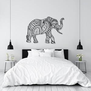 Elephant Wall Art, Metal Elephant Wall Art, Metal Elephant Wall Decor, Elephant Decor for Home, Elephant Gifts for Women and Men image 9