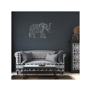 Elephant Wall Art, Metal Elephant Wall Art, Metal Elephant Wall Decor, Elephant Decor for Home, Elephant Gifts for Women and Men image 5