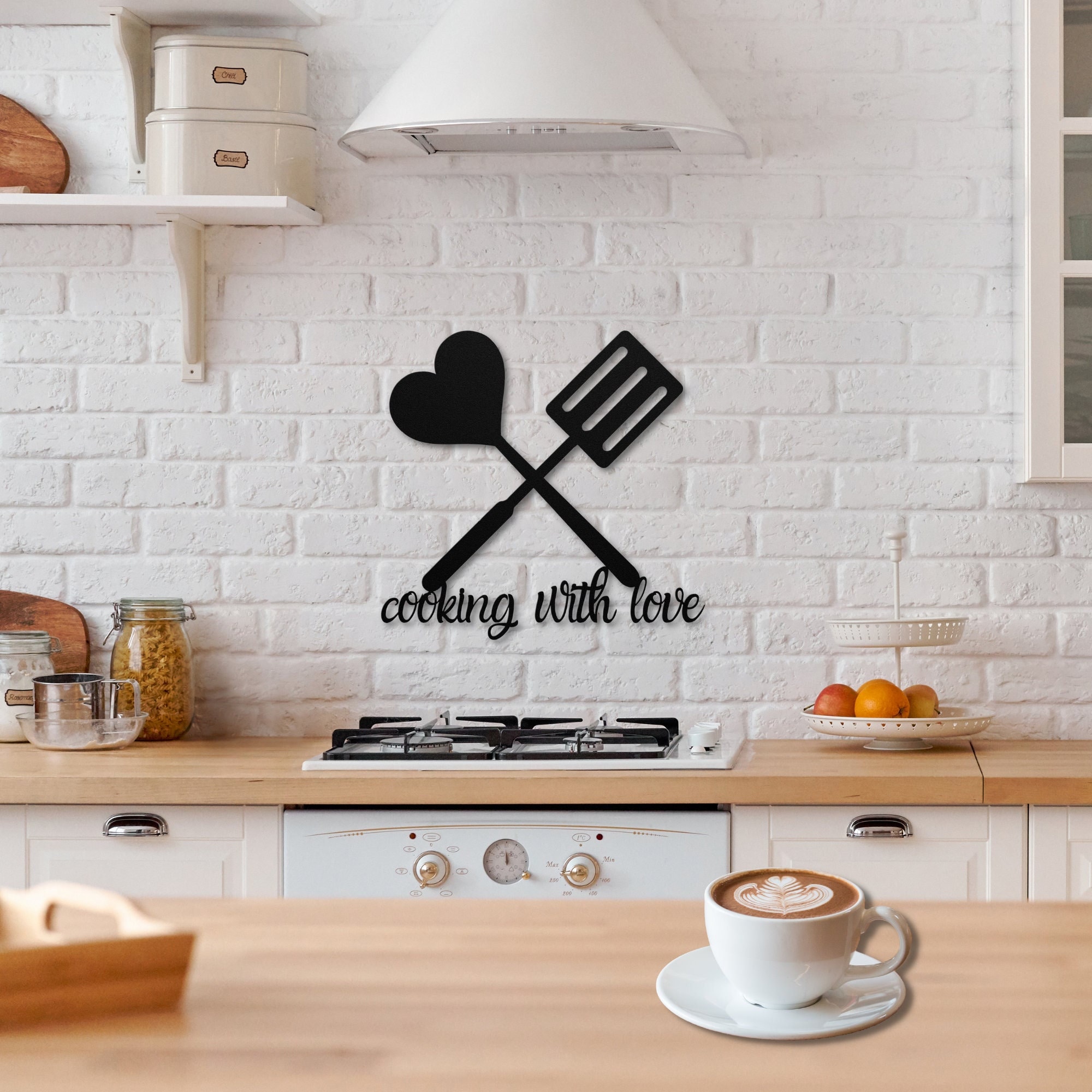 Kitchen Decor Wall Metal, Above Stove Decor, Kitchen Decor Above