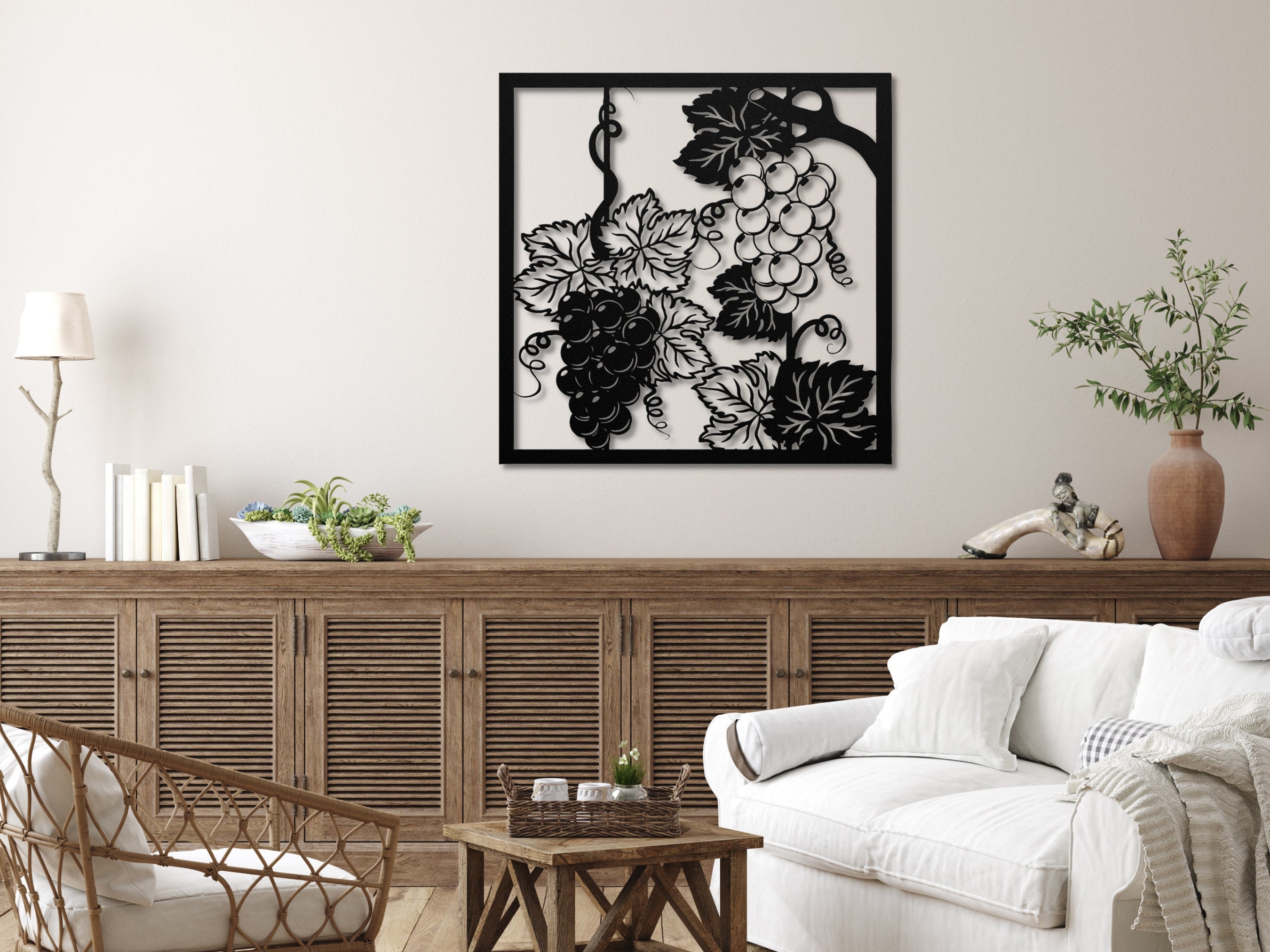 Metal Vine Wall Art, Vine Wall Decor, Metal Vine, Metal Sign Vineyard, Grapes Decor, Vine Wall Art, Vine Room Decor, Vine Decor, Vine Art