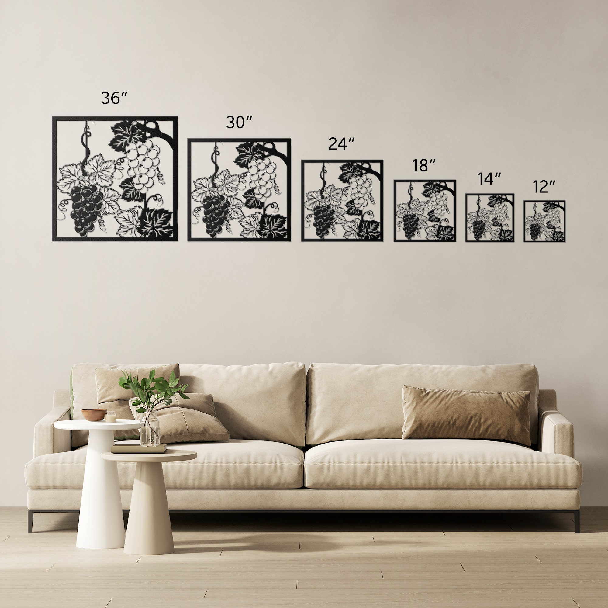 Metal Vine Wall Art, Vine Wall Decor, Metal Vine, Metal Sign Vineyard