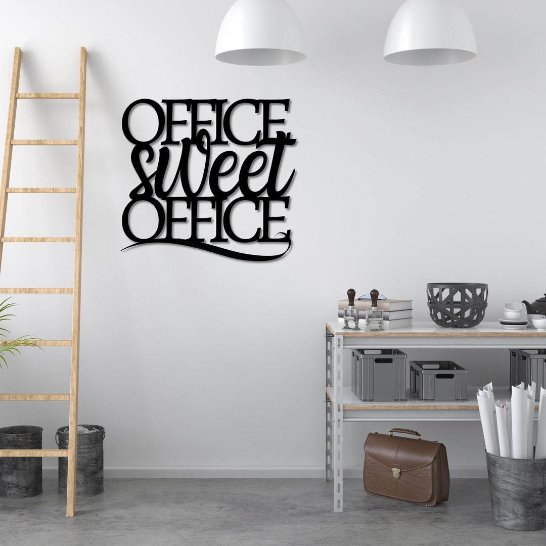 Office Sweet Office Metal Sign, Office Decor for Wall, Metal Wall Decor ...