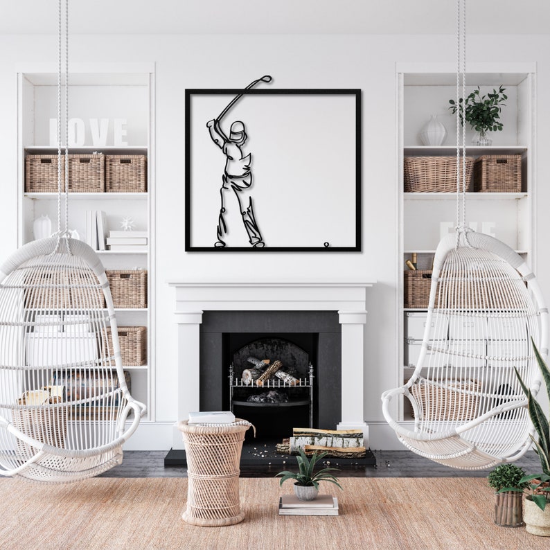 Metal Golf Art Golf Art for Wall Gifts for Golf Lovers Golf Etsy