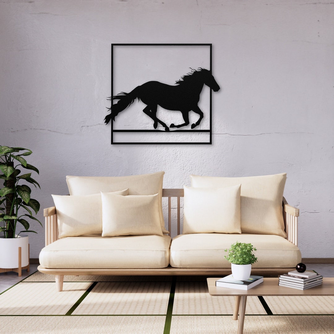 Horse Metal Wall Art Metal Horse Art Horse Metal Wall Decor Etsy