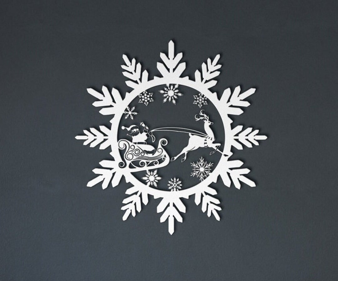 Metal Snowflake, Christmas Metal Wall Art, Metal Christmas Signs