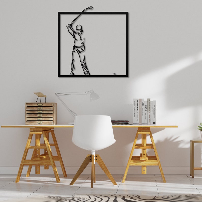 Metal Golf Art Golf Art for Wall Gifts for Golf Lovers Golf Etsy