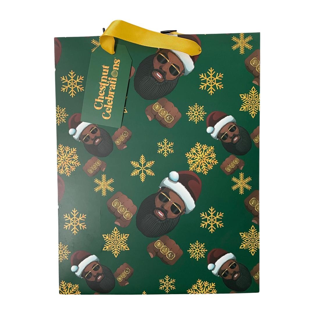 Chestnut Celebrations Black Santa Christmas Gift Bags (2-pack) - Etsy