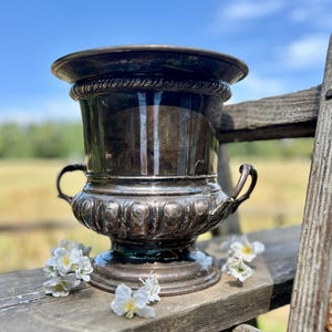 Rare Antique Silverplate Champagne Bucket. English; Early 1900&#39;s.
