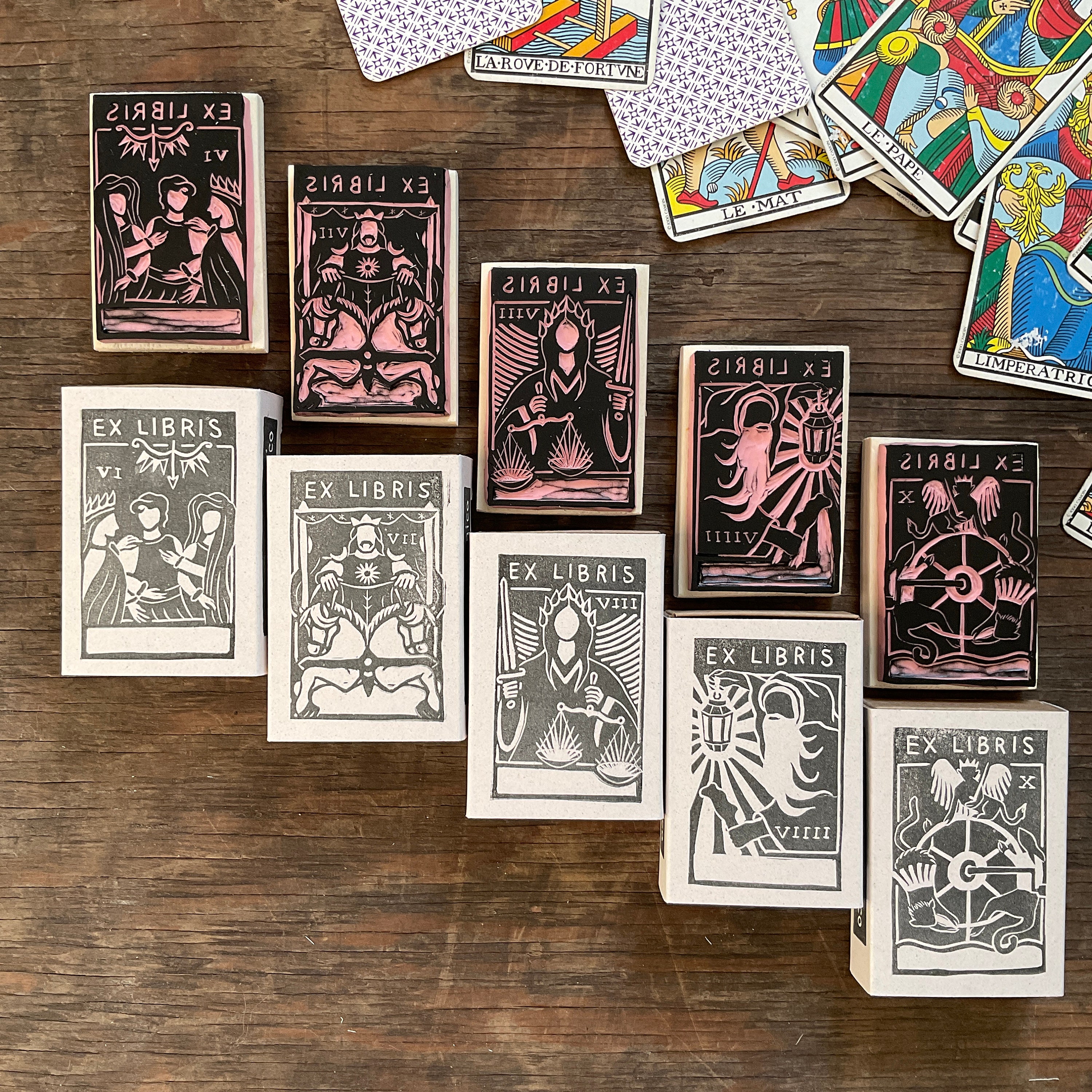 EX LIBRIS TAROT 1 - Arcana N. 6-10 - Etsy