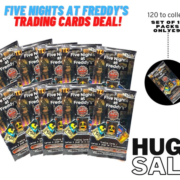 Five nights at freddys cards deal! Perfect for collecting the full set with higher chances through buying bulk!! fnaf