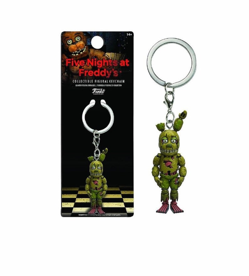 Five nights at Freddy\u2019s keyring (spring trap)