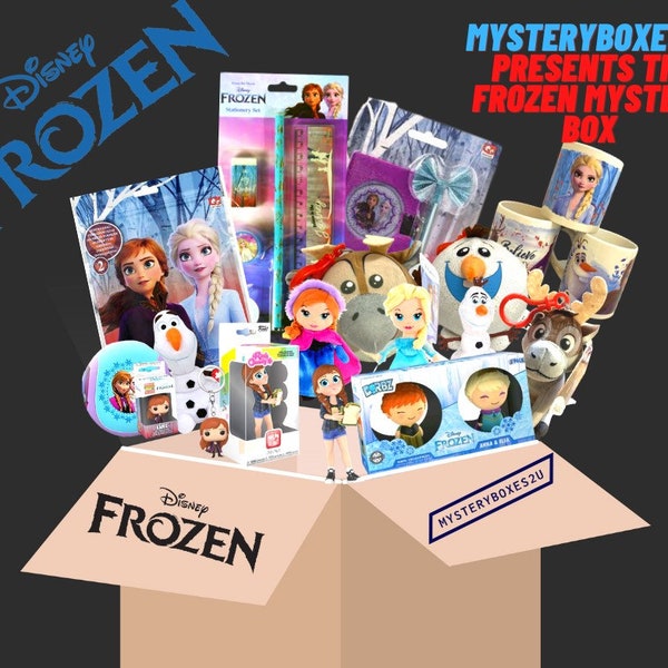 Frozen Mystery Box| includes funko pop and other amazing frozen gifts perfect birthday present gift for frozen fangift box