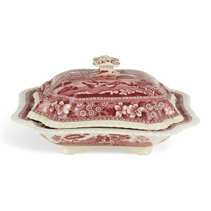 Copeland Spode Pink Tower Vegetable Tureen with Lid