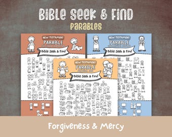 Parable Activity: I Spy Bible Game - Sunday School New Testament (PDF Download)