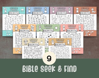 Parable Bible Seek and Find Printable: Sunday School Kids Activity (PDF Download