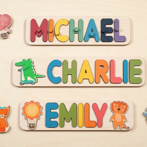 Baby Name Puzzle,Custom Name Puzzle,Sensory Activity,Montessori Toys,2 Year Old Toys,Learning Toddler Toys,Personalized Puzzle,1st Birthday