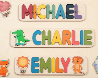 Baby Name Puzzle,Custom Name Puzzle,Sensory Activity,Montessori Toys,2 Year Old Toys,Learning Toddler Toys,Personalized Puzzle,1st Birthday