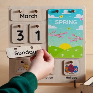 Montessori Calendar for Kids Desk Calendar Montessori Toddler Montessori Calendar for Kids Desk Calendar Montessori Toddler