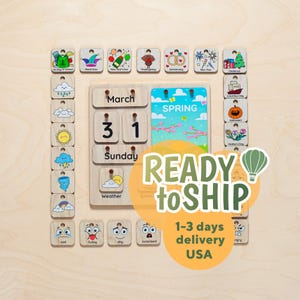 Montessori Calendar for Kids, Perpetual Calendar, Toddler Circle Time, Calendar Morning Time, Homeschool Activities, Classroom Calendar