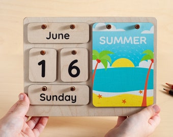 Montessori Calendar for Kids - Perpetual Calendar