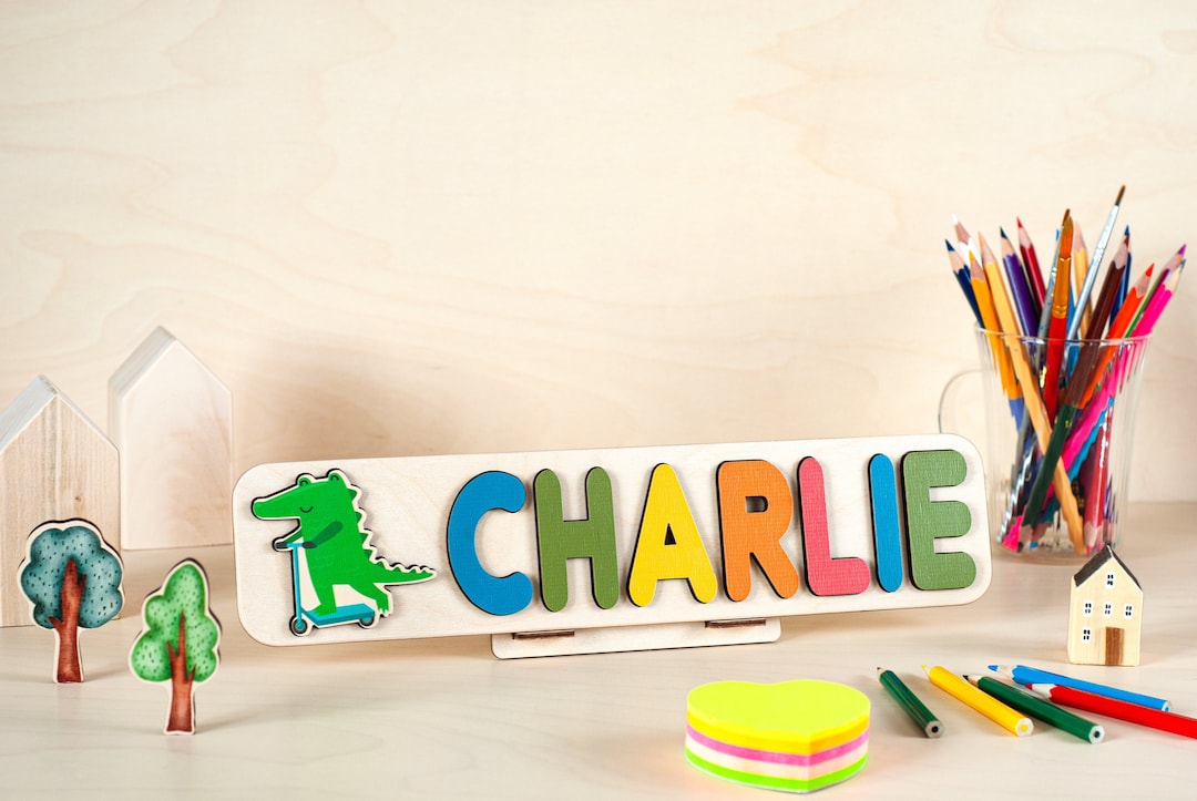 Name Frame Toy Personalized Name Puzzle for Kids, Montessori Toys, Wooden Name Puzzle ...