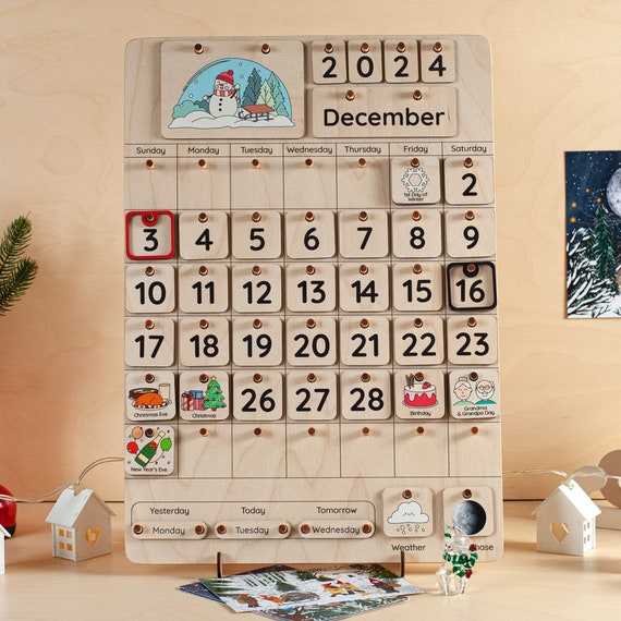 Perpetual Calendar, Kids Calendar Classroom, Calendar Board, Preschool Curriculum, Wooden Calendar, Classroom Decor, School Decor, Wall Art