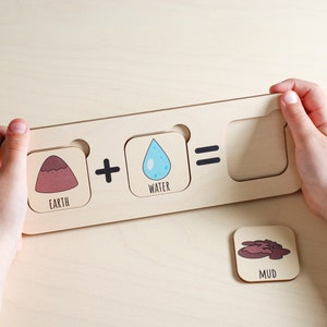 Jeu d'alchimie pour enfants, Jouets logiques, Cartes flash, Activités préscolaires, Jouets de réflexion Montessori, Activité pour la maternelle, Cadeau pour enfant