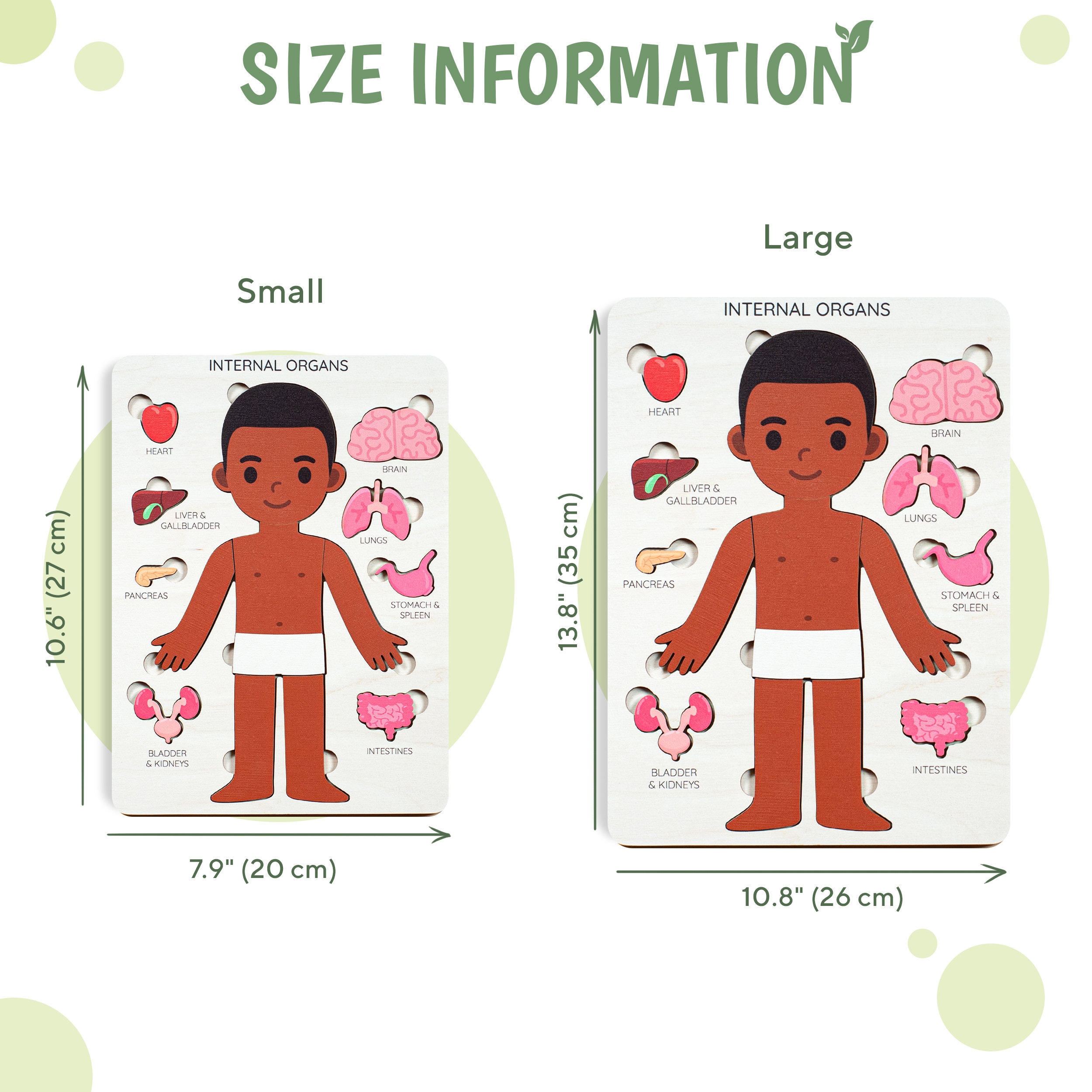 Montessori human body puzzle for kids