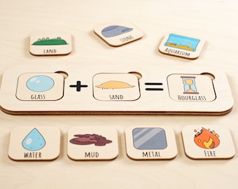 Logical Alchemy Flash Cards, Educational Montessori Toy for Toddlers, Preschool Learning Game, Thinking Activity for Kids, Kindergarten Gift